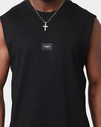 Saint Morta Annex Premier Oversized Muscle T-Shirt Black/Black