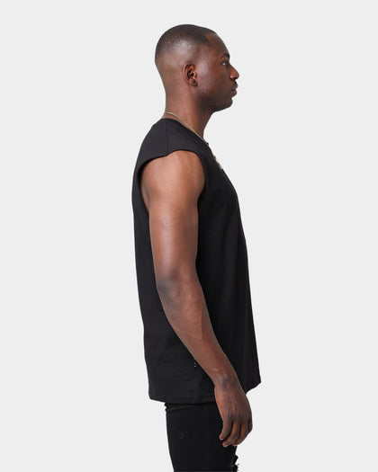 Saint Morta Annex Premier Oversized Muscle T-Shirt Black/Black