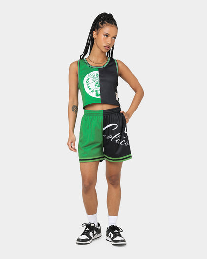 Mitchell & Ness Women's Boston Celtics Big Face 5.0 Crop Tank Top Green
