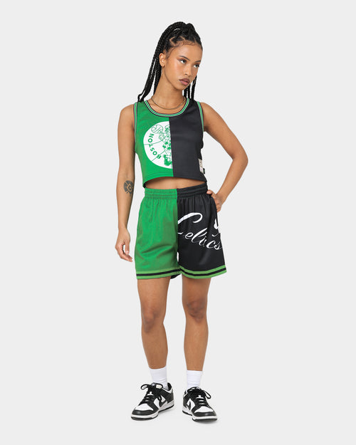 Mitchell & Ness Women's Boston Celtics Big Face 5.0 Crop Tank Top Green