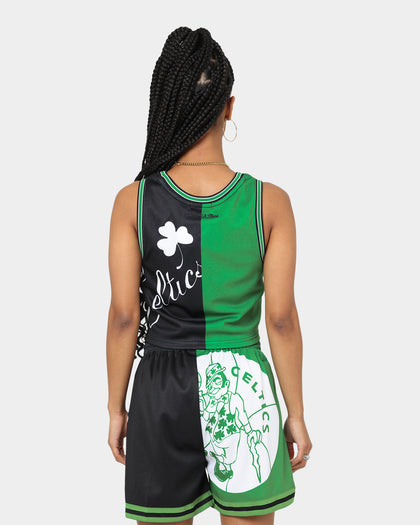 Mitchell & Ness Women's Boston Celtics Big Face 5.0 Crop Tank Top Green