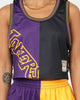 Mitchell & Ness Women's Los Angeles Lakers Big Face 5.0 Crop Tank Top Purple