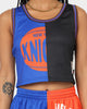 Mitchell & Ness Women's New York Knicks Big Face 5.0 Crop Tank Top Blue