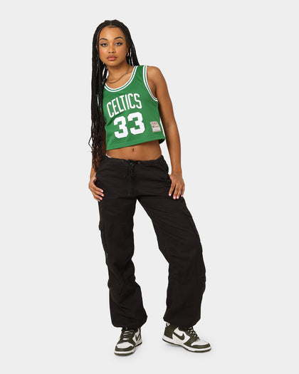 Mitchell & Ness Women's Boston Celtics Larry Bird #33 NBA Cropped Jersey Green