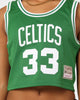 Mitchell & Ness Women's Boston Celtics Larry Bird #33 NBA Cropped Jersey Green