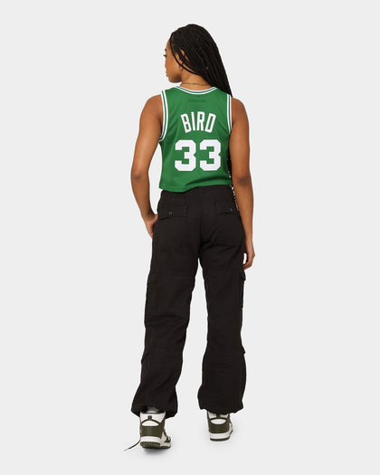 Mitchell & Ness Women's Boston Celtics Larry Bird #33 NBA Cropped Jersey Green