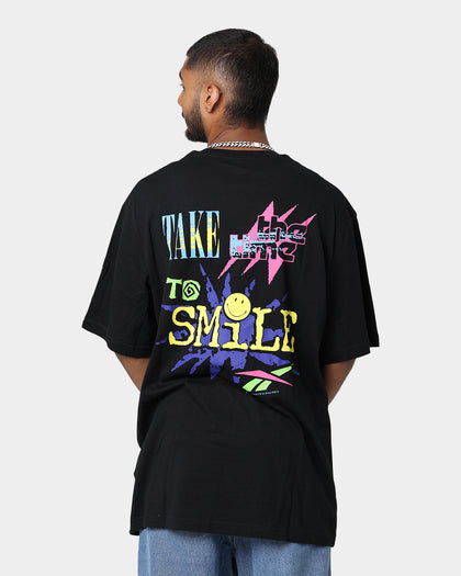 Reebok Smiley Short Sleeve T-Shirt Black