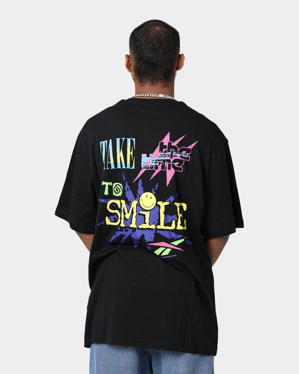 Reebok Smiley Short Sleeve T-Shirt Black