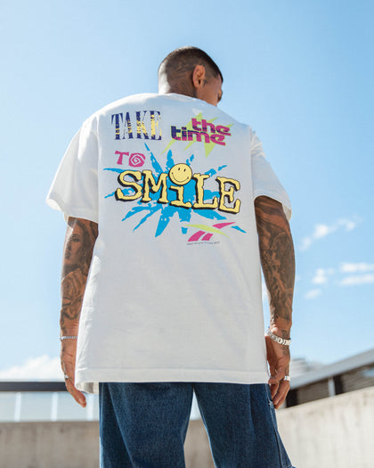 Reebok Smiley Short Sleeve T-Shirt Chalk
