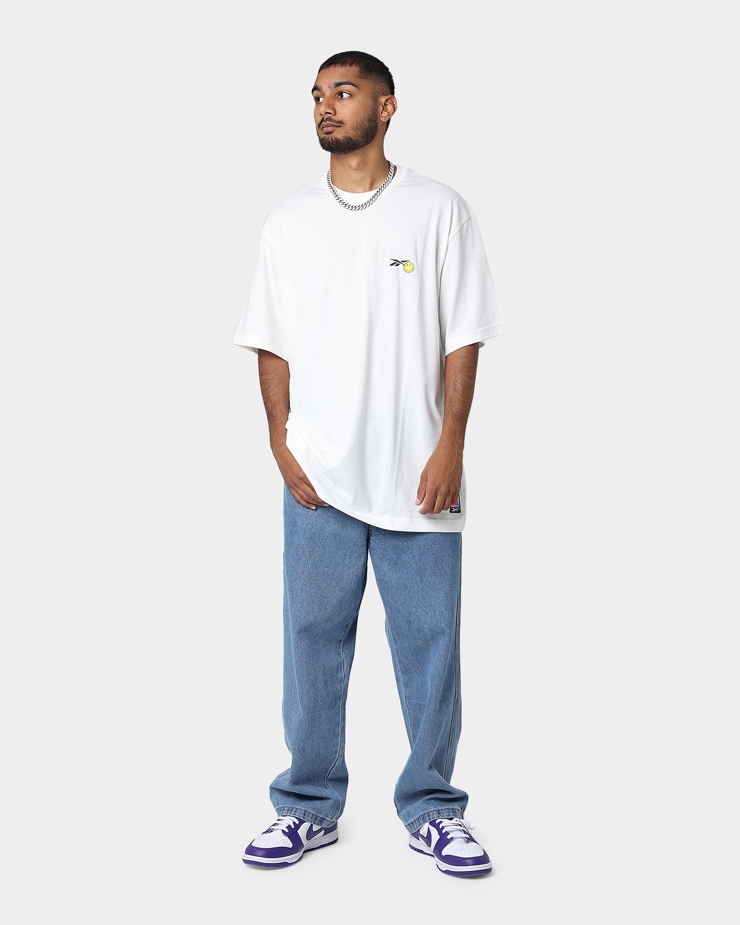 Reebok Smiley Short Sleeve T-Shirt Chalk | Culture Kings US