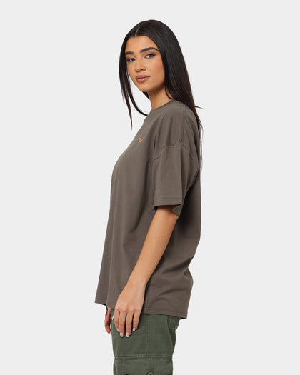 X-Girl Women's Butterfly T-Shirt Brown