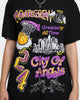 Goat Crew City Of Angels All Over T-Shirt Black