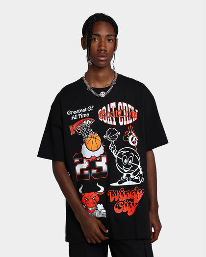 Goat Crew Windy City All Over T-Shirt Black