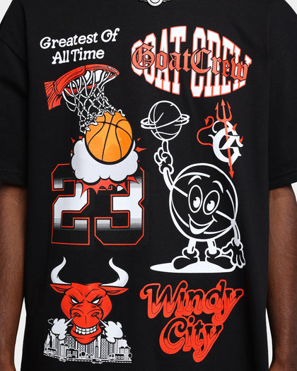 Goat Crew Windy City All Over T-Shirt Black