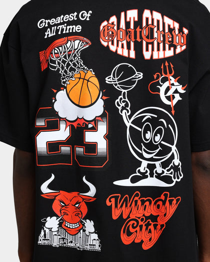 Goat Crew Windy City All Over T-Shirt Black