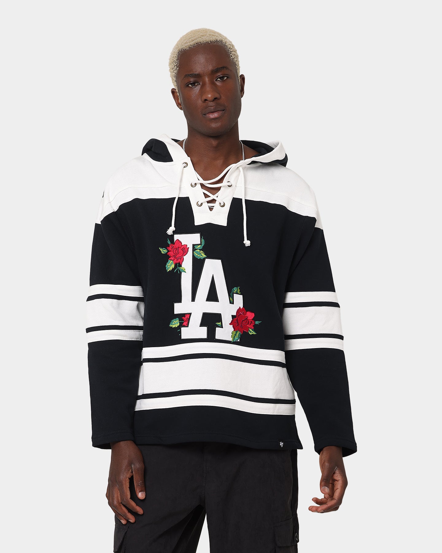 47 Brand Los Angeles Dodgers Superior Lacer Hoodie Black | Culture