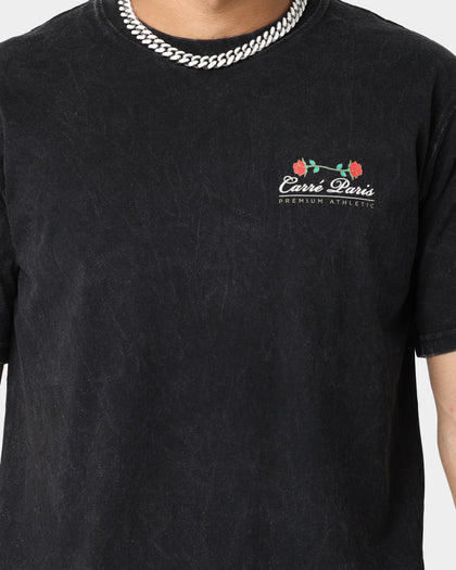 Carre Premium Athletic Vintage T-Shirt Washed Black