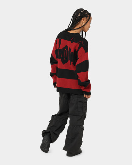 Loiter Nightmare Knit Sweater Red/Black
