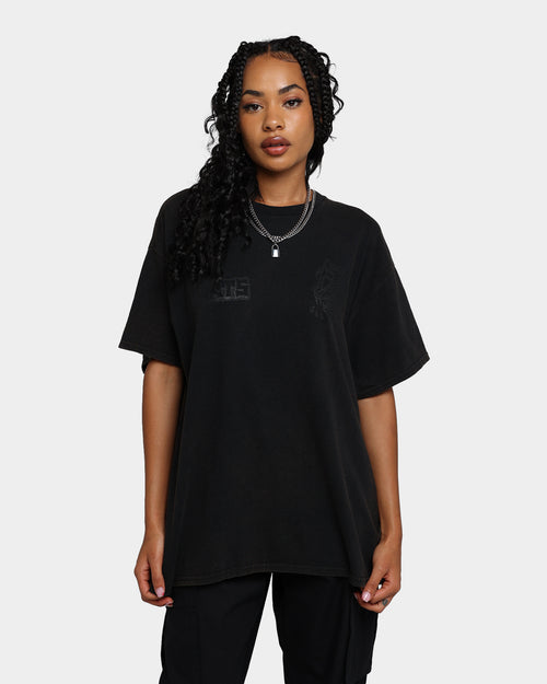 Rats Get Fat Baphomet T-Shirt Black Wash