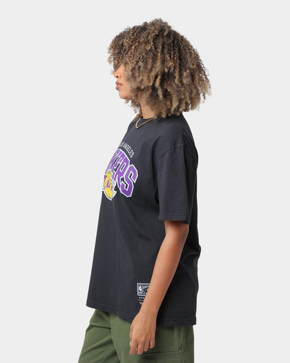 Mitchell & Ness Los Angeles Lakers Vintage Arch Short Sleeve T-Shirt Black