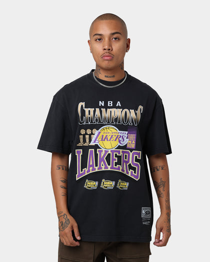 Mitchell & Ness Los Angeles Lakers Champs Short Sleeve T-Shirt Black