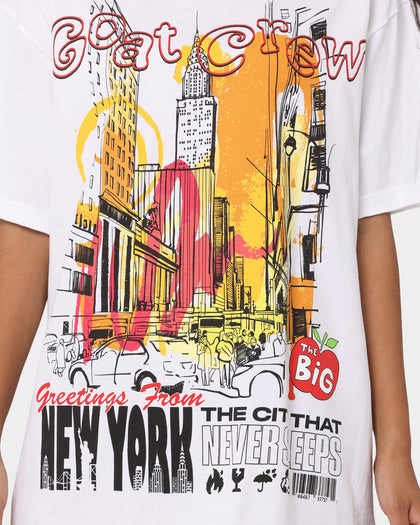 Goat Crew New York Greetings T-Shirt White
