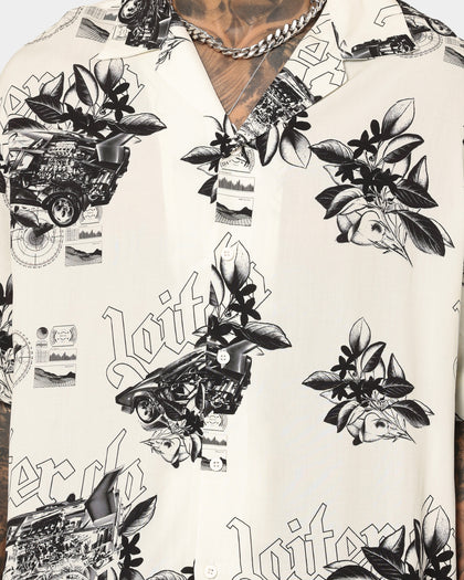 Loiter Motorsport Ultra Button Up Shirt Off White