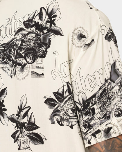 Loiter Motorsport Ultra Button Up Shirt Off White