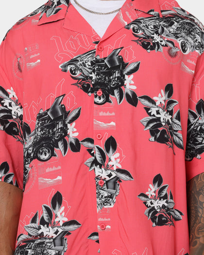 Loiter Motorsport Ultra Button Up Shirt Pink