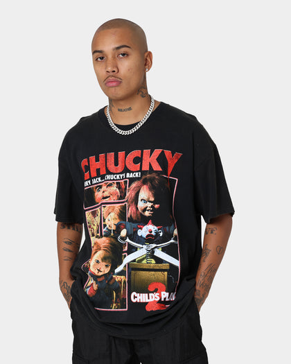 American Thrift X Child's Play 2 Child's Play 2 Vintage T-Shirt Black Wash