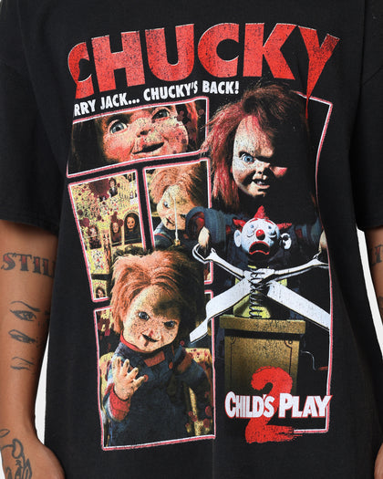 American Thrift X Child's Play 2 Child's Play 2 Vintage T-Shirt Black Wash
