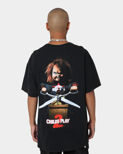 American Thrift X Child's Play 2 Child's Play 2 Vintage T-Shirt Black Wash