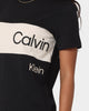 Calvin Klein Women's Colour Blocking T-Shirt CK Black