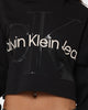 Calvin Klein Women's Glossy Monogram Hoodie CK Black