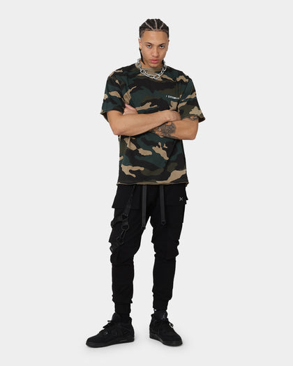 DXXMLIFE  L-4 CXre Baggy T-Shirt Woodland Camo