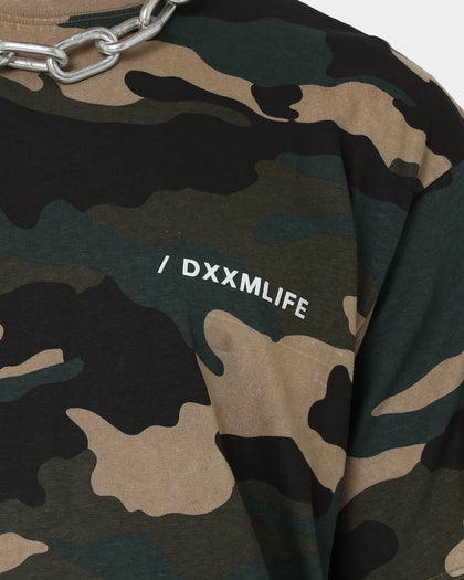 DXXMLIFE  L-4 CXre Baggy T-Shirt Woodland Camo