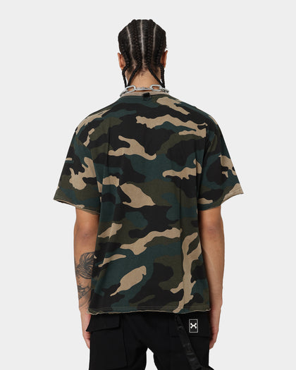 DXXMLIFE  L-4 CXre Baggy T-Shirt Woodland Camo