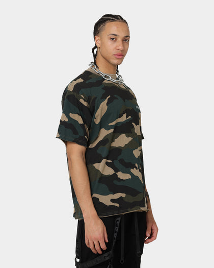 DXXMLIFE  L-4 CXre Baggy T-Shirt Woodland Camo
