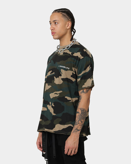 DXXMLIFE  L-4 CXre Baggy T-Shirt Woodland Camo