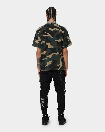 DXXMLIFE  L-4 CXre Baggy T-Shirt Woodland Camo