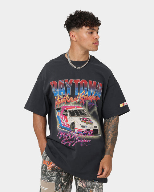 Nascar Daytona Lightning Vintage T-Shirt Washed Black