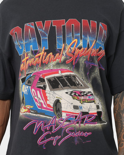 Nascar Daytona Lightning Vintage T-Shirt Washed Black