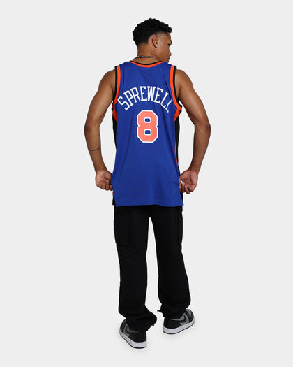 Mitchell & Ness New York Knicks Latrell Sprewell #8 '98-'99 Swingman Jersey Blue