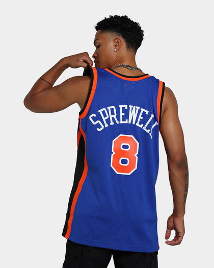 Mitchell & Ness New York Knicks Latrell Sprewell #8 '98-'99 Swingman Jersey Blue