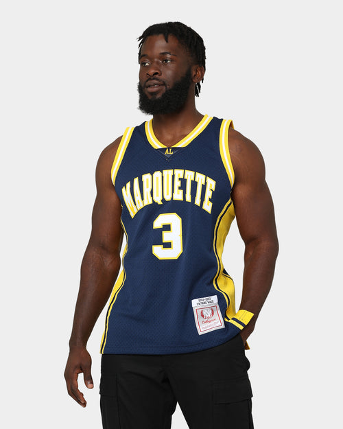 Mitchell & Ness Marquette Golden Eagles Dwyane Wade #3 '02-'03 Road Swingman Jersey Blue