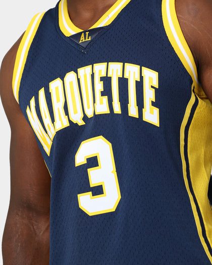 Mitchell & Ness Marquette Golden Eagles Dwyane Wade #3 '02-'03 Road Swingman Jersey Blue