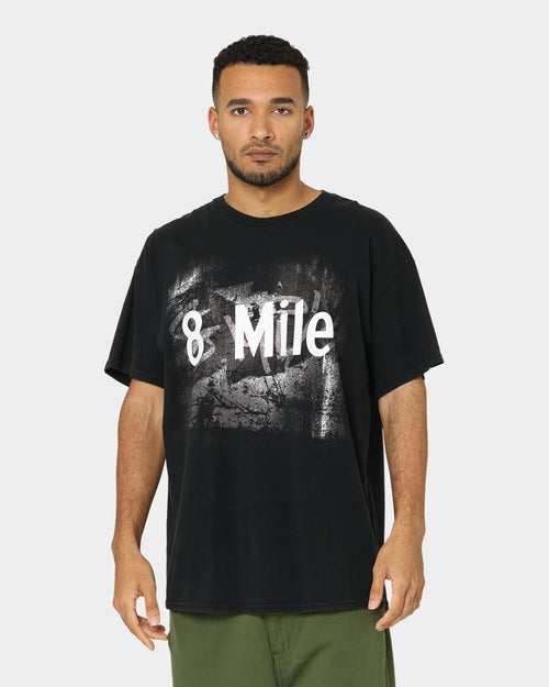 American Thrift X 8 Mile 8 Mile Vintage T-Shirt Black Wash
