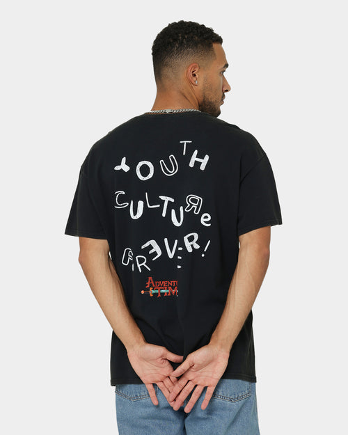 American Thrift X Adventure Time Finn The Human Vintage T-Shirt Black Wash