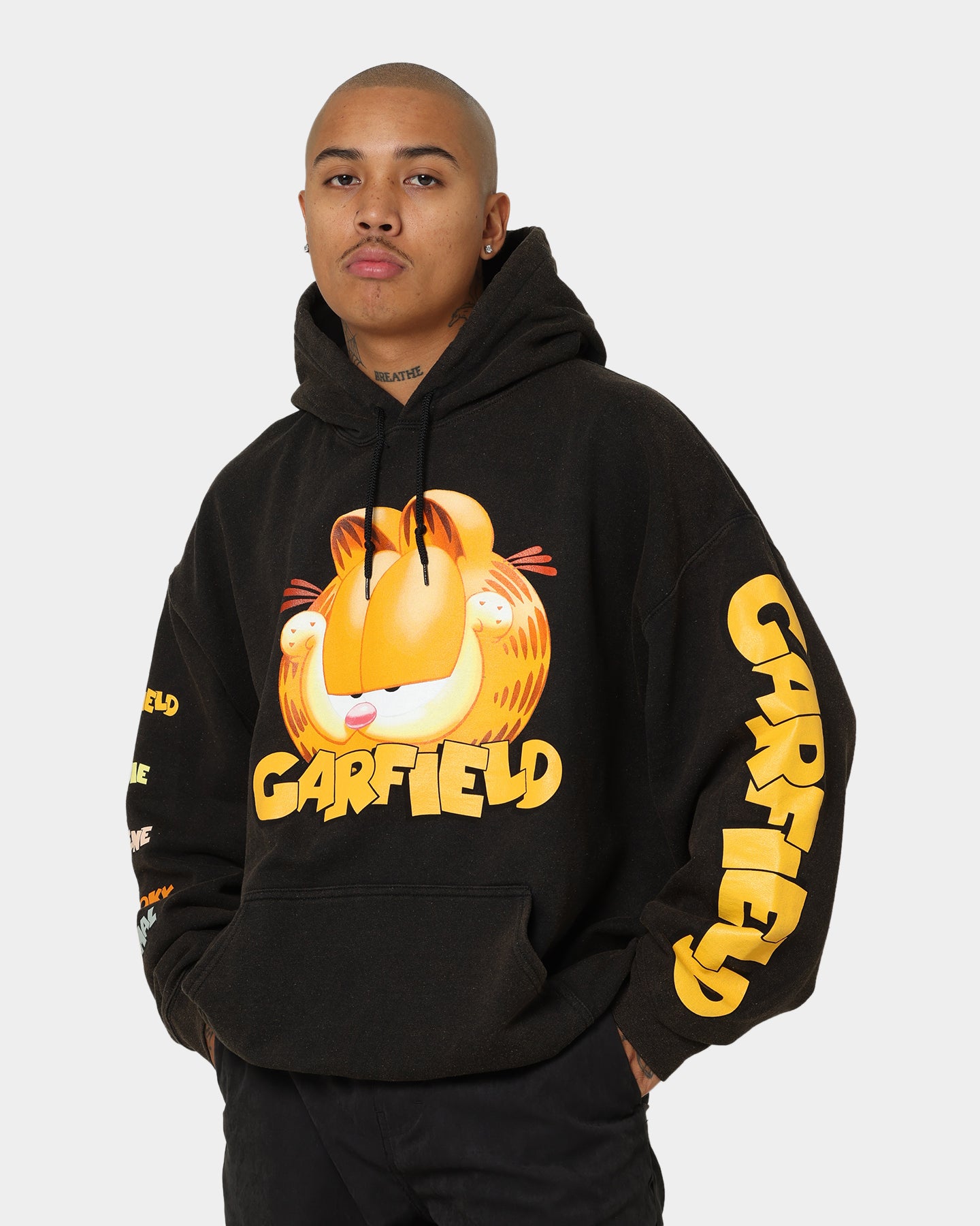 American Thrift X Garfield Garfield Vintage Hoodie Black Wash