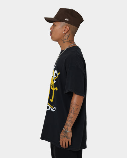 American Thrift X Adventure Time Jake The Dog Vintage T-Shirt Black Wash